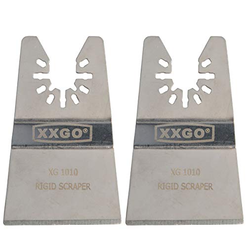 XXGO 2 Pcs Rigid Multi Tool Scraper Blades for Removing Caulking Paint - size: Multi Tool Scraper Blade - 2 Pcs