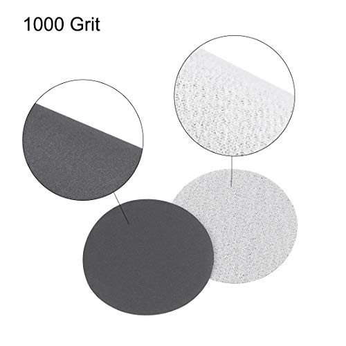 uxcell 2-Inch Hook and Loop Sanding Disc Wet/Dry Silicon Carbide 1000 Grit 50 Pcs - size: 1000 Grit