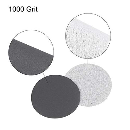 uxcell 2-Inch Hook and Loop Sanding Disc Wet/Dry Silicon Carbide 1000 Grit 50 Pcs - size: 1000 Grit