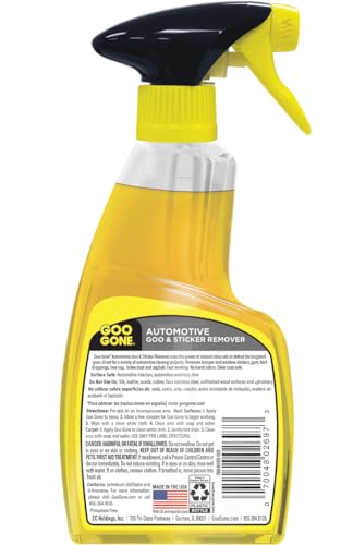 Goo Gone Automotive - Cleans Auto Interiors/ Bodies and Rims, Removes Bugs & Stickers - 12 Fl. Oz. - size: 12 Fl Oz (Pack of 1)