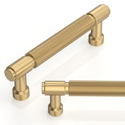 TA012 10 Pack Champagne Bronze Cabinet Pulls 3.75 Inch(96mm) Kitchen Cabinet Handles Cabinet Hardware for Drawer Pulls - color: Champagne Bronze, size: 3.75" Hole Center