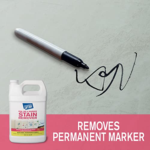 Lift Off Pen, Ink & Marker Stain Remover, 1 Gallon, 41001 (Pack of 4) - size: 128 Fl Oz (Pack of 4)