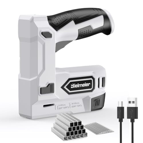 Bielmeier 2-in-1 Cordless T50 Staple Gun & Brad Nailer, 4V Battery Powered