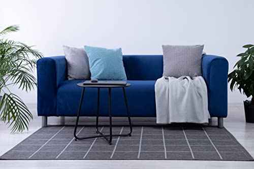 MASTERS OF COVERS Snug Fit Classic Velvet Klippan Loveseat Slipcover for The IKEA 2 Seater Klippan Loveseat Sofa Cover Replacement (Blue, Velvet) - color: Velvet Blue, size: Velvet
