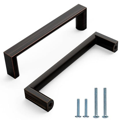 10 Pack 3 Inch Oil Rubbed Bronze Cabinet Pulls, Kitchen Hardware - color: Oil Rubbed Bronze, size: 3"/76MM Hole Center, style: 10 Pack
