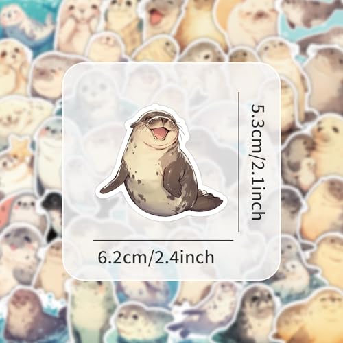 51Pcs Cartoon Seals Stickers Pack - Waterproof Stickers for Gifts,Scrapbooking,Laptop,Water Bottles,Skateboards,Mobile Phone SPKMMM - color: I