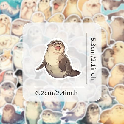 51Pcs Cartoon Seals Stickers Pack - Waterproof Stickers for Gifts,Scrapbooking,Laptop,Water Bottles,Skateboards,Mobile Phone SPKMMM - color: I