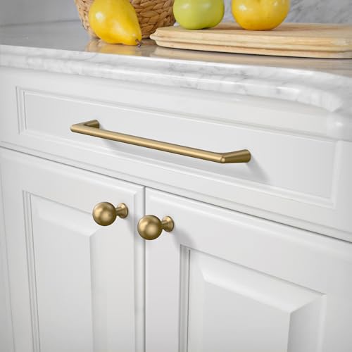 Amerdeco 10 Pack Champagne Bronze Cabinet Pulls 7.5 Inch(192MM) Hole Centers Kitchen Cabinet Handles Hardware Kitchen Handles for Cabinets Cupboard Handles Drawer Pulls ZH0041 - color: Champagne Bronze, size: 7.5" hole center