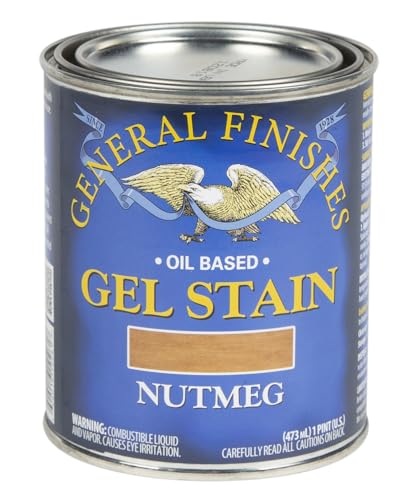 General Finishes Oil Base Gel Stain, 1 Pint, Nutmeg - color: Nutmeg, size: 1 Pint