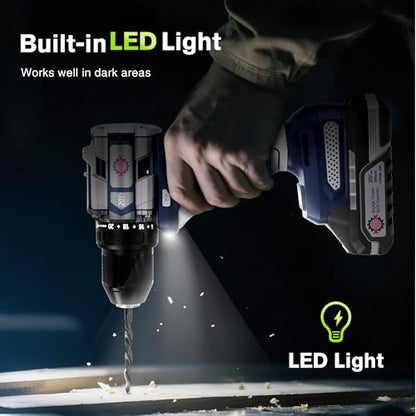 20V Max Brushless Cordless Drill Kit, 60 N·m, 1/2-Inch Keyless Chuck - color: Grau 2