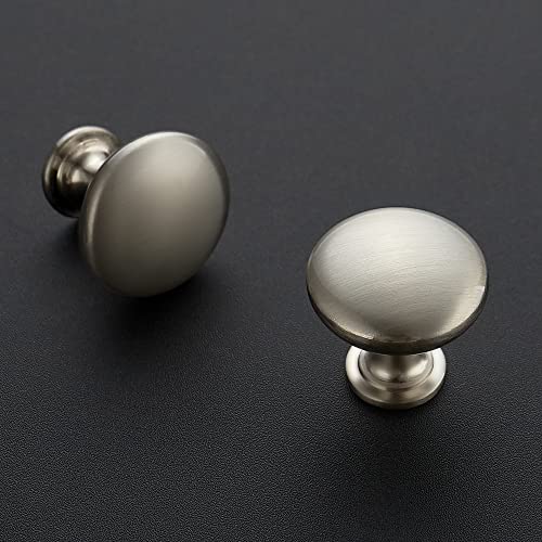 Ravinte Brushed Nickel Cabinet Knobs, Zinc Knobs Drawer Pulls, 5 Pack - color: Brushed Nickel