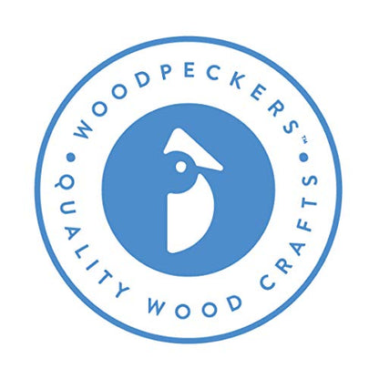 Woodpeckers British Wood Knobs 2 inch, Pack of 25 Unfinished Round Wooden Knobs for Crafts, Dresser Drawers, Cabinets, and Furniture - size: 2 Inch