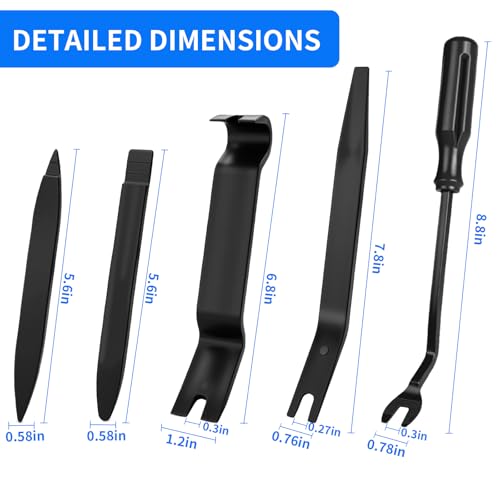 5 Pcs ﻿Auto Trim Removal Tool Kit, Car Panel Clip Remover
