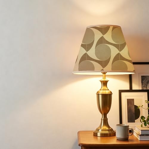 Chunlei Peel and Stick Wallpaper, Beige Retro Geometric Circle Pattern, 118in x 17.7in, Waterproof Vinyl, Removable Reusable, Eco-Friendly, for Bedroom Living Room Rental Apartment - color: Beige03, size: 17.7" x 118.1"