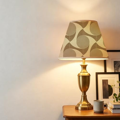 Chunlei Peel and Stick Wallpaper, Beige Retro Geometric Circle Pattern, 236in x 17.7in, Waterproof Vinyl, Removable Reusable, Eco-Friendly, for Bedroom Living Room Rental Apartment - color: Beige03, size: 17.7" x 236.2"