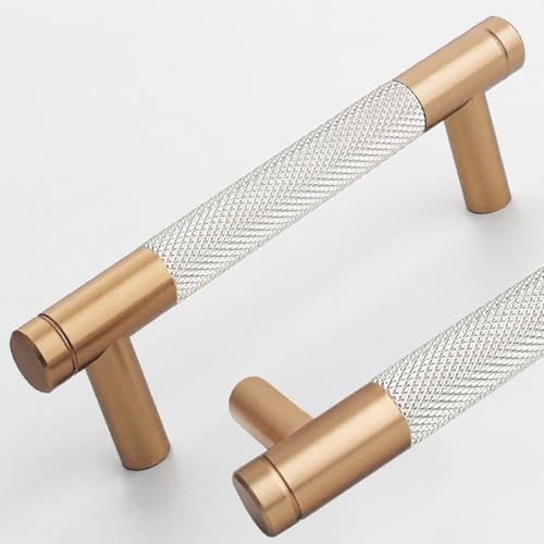 12 Pack 3 3/4 Inch 96 mm Bronze and Nickel Barrel Cabinet Pulls Cupboard Aluminum Handles Drawer Pull Cabinet Handles - color: Bronze and Nickel, size: 3 3/4 Inch