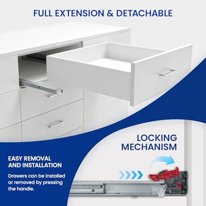 LONTAN 10 Inch Soft Close Undermount Drawer Slides for Frameless (1 Pair) - color: Soft Close Without Bracket, size: 10 Inch