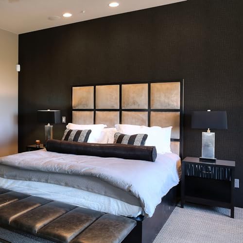 Zeeko Black Crocodile Peel and Stick Wallpaper 17.3" X 394" - color: Black, size: 17.3in x 32.8ft