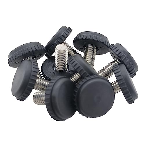 Hooshing 10PCS 5/16-18 Stainless Steel Adjustable Furniture Levelers Feet - size: 5/16"-18