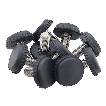 Hooshing 10PCS 5/16-18 Stainless Steel Adjustable Furniture Levelers Feet - size: 5/16"-18