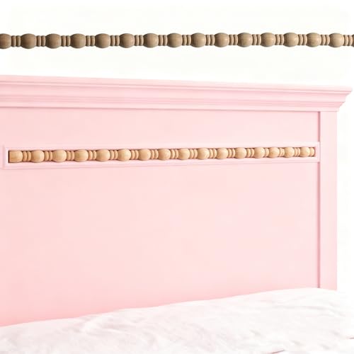 Nsrisml 13 Pcs 15.75 Inch Unfinished 3D Wood Trim Molding, DIY Decorative Trim for Wall, Cabinet, Door, Mirror Frame, Furniture & Window（0.35“）