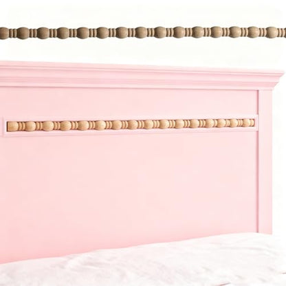 Nsrisml 13 Pcs 15.75 Inch Unfinished 3D Wood Trim Molding, DIY Decorative Trim for Wall, Cabinet, Door, Mirror Frame, Furniture & Window（0.35“）