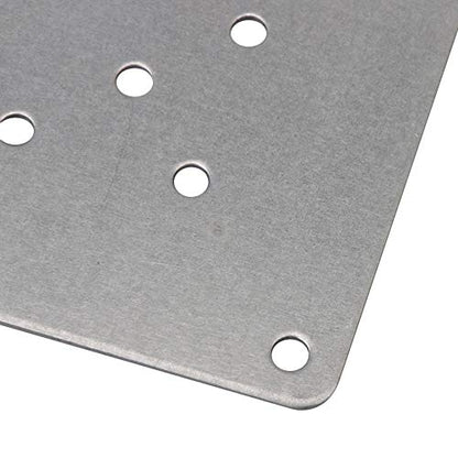 RDEXP 4X Leg Mounting Plates 8x8cm Furniture Leg Attachment Iron Plates Hole Dia 5mm