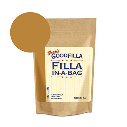 Wood & Grain Filler Powder - Innovative Formula - Filla-in-A-Bag - White Oak - 4 oz By Goodfilla | Repairs, Finishes & Patches | Paintable, Stainable, Sandable & Quick Drying | Zero Waste
