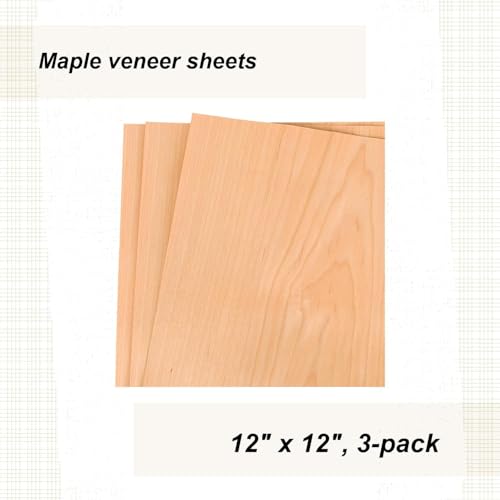 Maple Veneer 12" X 12", 3-Piece