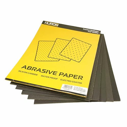 Huron Premium Precision Professional Sandpaper 11x9 Wet/Dry Ultra Fine 500 Grit (20 pc) - style: 500 Grit