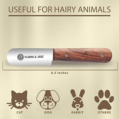 Professional Stripping Knife, Right handed, 3 inch blade (Stainless Steel) (Medium, Rosewood) - color: Natural wood, size: Medium