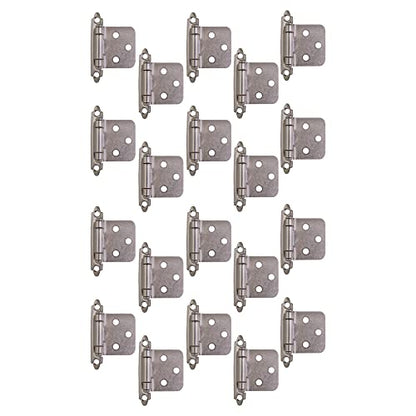Design House Cabinet Overlay Hinge, Satin Nickel - color: Satin Nickel