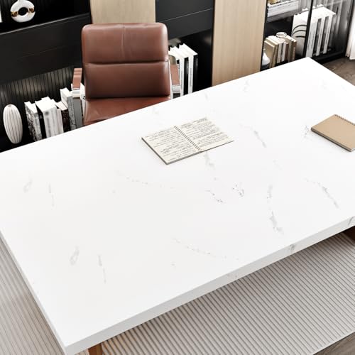 Matte White Marble Contact Paper Peel and Stick Countertops Waterproof Marble Wallpaper Self Adhesive Removable Kitchen Counter Contact Paper for Cabinets Shelf Liner Camper Tables 17.7"x120" - size: 17.7" x 120"