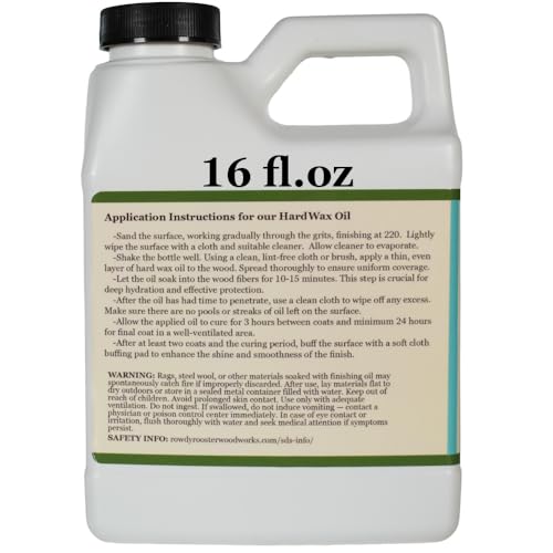 Traditional Hard Wax Oil - Mineral Oil, Hard Wax & Linseed Oil, 16 fl.oz