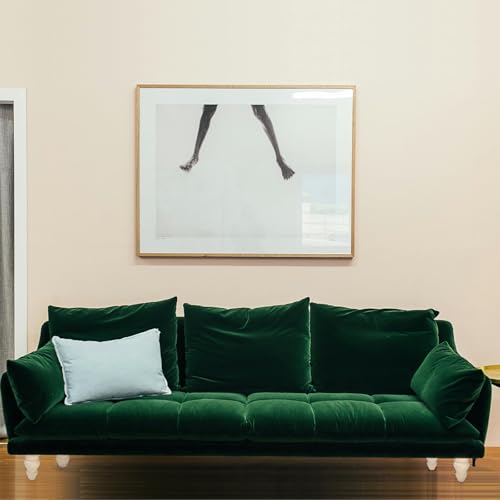5 Inch Wood Furniture Legs Set of 4 Round Bun Feet Unfinished Replacement - size: 5inch