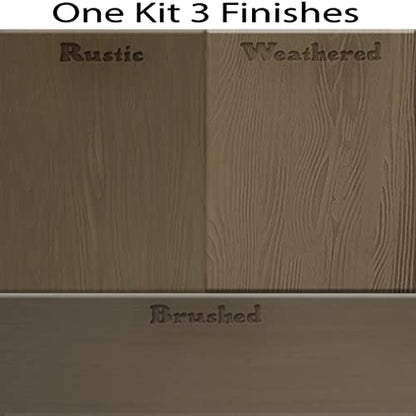 Retique It Wood Finish Kit – GO Beyond Faux Wood with Paintable Liquid Wood Based Primer and Gel Stain - Graining Tools Included (2X 16oz, Black Walnut) - color: 30 Black Walnut, size: Medium Kit