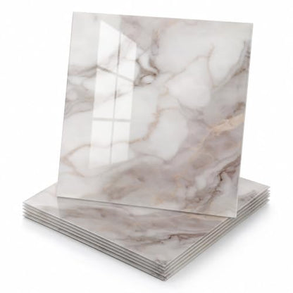 10 Pack Bathroom Wallpaper, Peel and Stick Waterproof Wall Tiles. Cracked Porcelain Texture, Ideal for Kitchen Backsplash, Living Roomand Shower Area Decor.（Not Real Tiles）