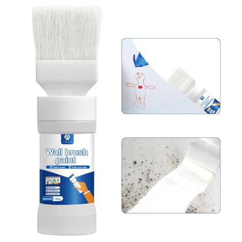 White Interior Wall Paint 6.35 oz, Drywall Repair & Primer - color: White Wall Paint