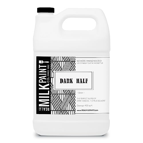 Real Milk Paint Dark Half, Dark Tung Oil and Orange Peel Oil for Wood Finishing, Cutting Boards, Butcher Blocks, Wood Floors, Clay, Stone, and Slate, Food Grade, 1 Gallon - color: Orange Peel Oil, size: 1 Gallon (Pack of 1)