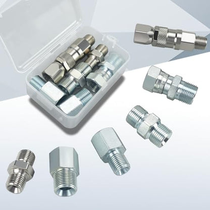 6Pcs Sprayer Joint Set Spray Gun Swivel Joint and Paint Hose Connector Accessories for Airless Paint Sprayer - size: B-6 size sprayer joints