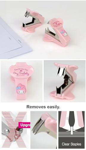 LENITH Cute Animal Face Staple Remover Staple Puller Removal Tool for Office Home － Pink Rabbit