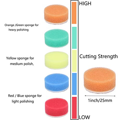 149pcs 1inch Sandpaper 40-7000grit Sanding Disc with Polishing Buffing Wheel Set Shank Backing Pad,Polishing Pads and Buffering Pad for Drill Grinder Rotary Tools, Wood Metal Jewelry - style: 1inch-149pcs