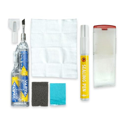 LOBA Repair Set - Floor & Furniture Scratch and Dent Repair Kit, Multi-Surface, Includes 15 Hard Wax Sticks