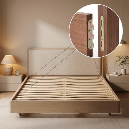 12 Sets 5 Inch Bed Frame Rail Brackets, Bed Rail Brackets