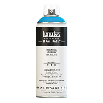 Liquitex Professional Spray Paint, 12-oz (400ml), Brilliant Blue - color: Brilliant Blue, size: 12 Ounce (Pack of 1)
