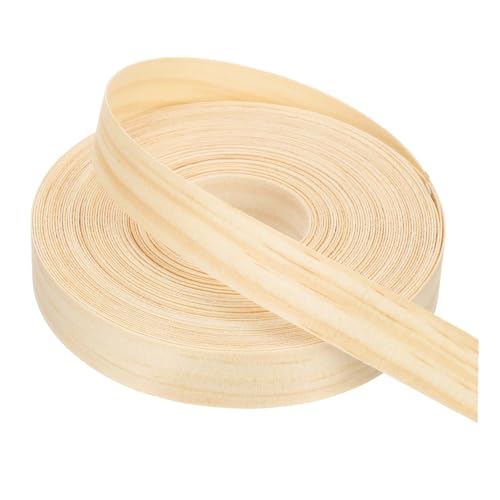 PATIKIL Pine Edge Banding, 7/8 Inch x 50 ft Wood Veneer Tape Pre-glued Flexible Plywood Edge Banding with Hot Melt Adhesive for Furniture Restoration - color: Pine, size: 7/8 Inch x 50 ft