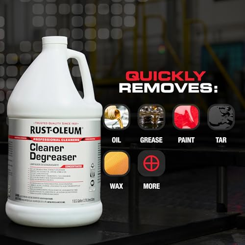 Rust-Oleum Professional Cleaners Cleaner Degreaser | 1 Gallon (128oz) | Professional Strength Concentrate | 4 Pack - size: 128 Fl Oz (Pack of 4)