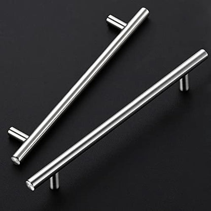 Ravinte Cabinet Pulls,10" Length,7-1/2" Hole Center,Brushed Nickel,5 Pack - color: Satin Nickel