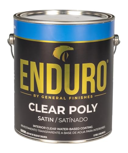 General Finishes Enduro Water Based Clear Poly, 1 Gallon, Satin - color: Satin, size: 1 Gallon