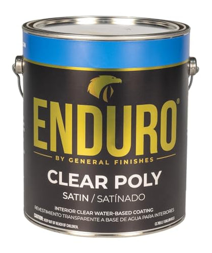 General Finishes Enduro Water Based Clear Poly, 1 Gallon, Satin - color: Satin, size: 1 Gallon